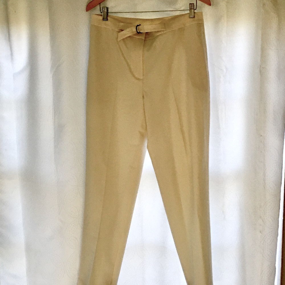 Lined LAUREN Cream Colored Dress Slacks